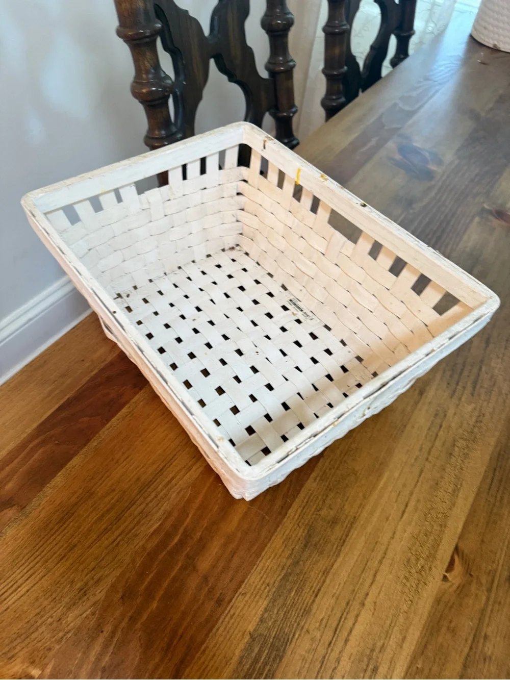 IKEA KNARRA basket. White Woven Decorative Basket - Home Accents